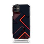 Gradient-geometric-shapes-dark-background-design iPhone 11 TPU UV Print Case Front