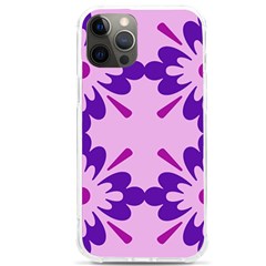 Pink And Purple Flowers Pattern Iphone 12 Pro Max Tpu Uv Print Case by shoopshirt