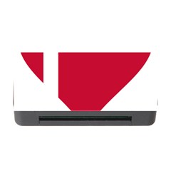 Heart-love-flag-denmark-red-cross Memory Card Reader With Cf by Bedest