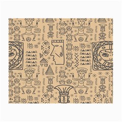 Aztec Tribal African Egyptian Style Seamless Pattern Vector Antique Ethnic Small Glasses Cloth (2 Sides) by Bedest