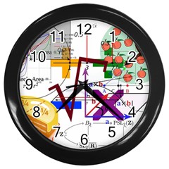 Mathematics Formula Physics School Wall Clock (black) by Bedest