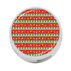 Christmas-papers-red-and-green 4-port Usb Hub (two Sides) by Bedest
