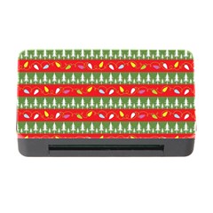 Christmas-papers-red-and-green Memory Card Reader With Cf by Bedest