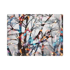 Forest-abstract-artwork-colorful Premium Plush Fleece Blanket (mini) by Bedest