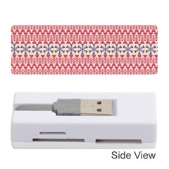Christmas-pattern-background-green-decorative-star-snow Memory Card Reader (stick) by Bedest