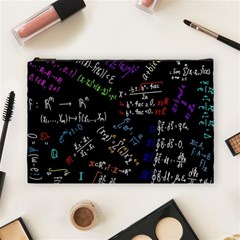 Mathematics  Physics Maths Math Pattern Cosmetic Bag (large) by pakminggu