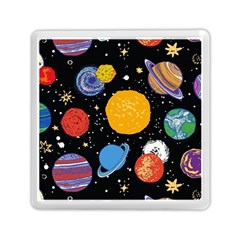 Circle Illustration Space Art Cute Pattern Memory Card Reader (square) by pakminggu