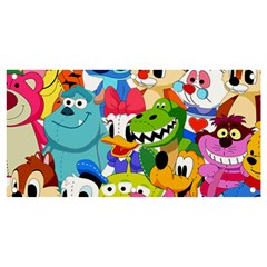 Illustration Cartoon Character Animal Cute Banner And Sign 4  X 2  by Cowasu