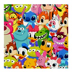 Illustration Cartoon Character Animal Cute Banner And Sign 4  X 4  by Cowasu
