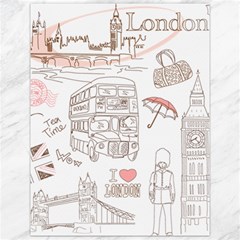 London-paris-drawing-vector-london-comics Canvas 12  X 16  by Cowasu