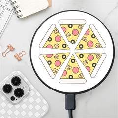 Pizza-slice-food-italian Wireless Fast Charger(black) by Cowasu