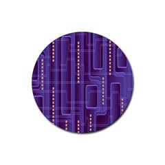Background-non-seamless-pattern Rubber Round Coaster (4 Pack) by Cowasu