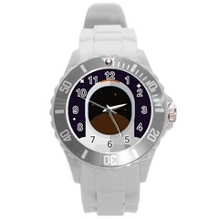 Astronaut-space-astronomy-universe Round Plastic Sport Watch (l) by Cowasu