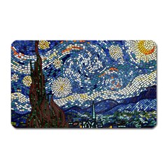 Mosaic Art Vincent Van Gogh s Starry Night Magnet (rectangular) by Sarkoni