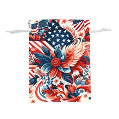 America Pattern Lightweight Drawstring Pouch (l) by Valentinaart