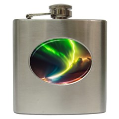 Lake Storm Neon Nature Hip Flask (6 Oz) by Bangk1t