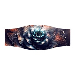 Blue And Brown Flower 3d Abstract Fractal Stretchable Headband by Bedest