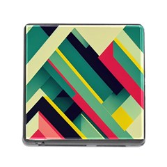 Abstract Geometric Design Pattern Memory Card Reader (square 5 Slot) by Bedest