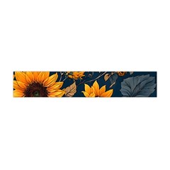 Flower Pattern Spring Premium Plush Fleece Scarf (mini) by Bedest