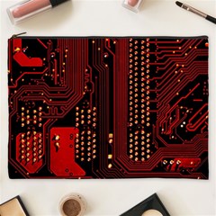 Technology Computer Circuit Cosmetic Bag (xxxl) by Sarkoni