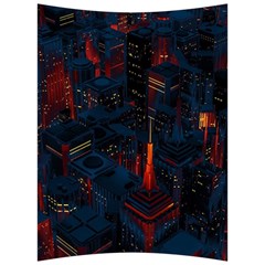 Architecture City Pixel Art Back Support Cushion by Sarkoni
