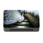 Canvas Oil Painting Two Peacock Memory Card Reader with CF Front