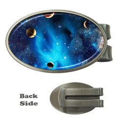 3d Universe Space Star Planet Money Clips (oval)  by Grandong