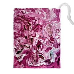 Rosa Antico Smudged Drawstring Pouch (4xl) by kaleidomarblingart