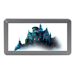 Blue Castle Halloween Horror Haunted House Memory Card Reader (mini) by Sarkoni