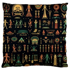 Hieroglyphs Space Standard Premium Plush Fleece Cushion Case (one Side) by Ndabl3x