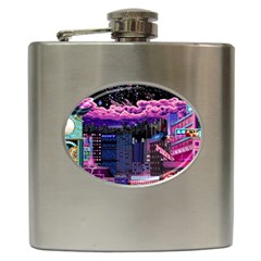 Retro City Pixel Hip Flask (6 Oz) by Sarkoni