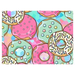 Donut Pattern Texture Colorful Sweet Premium Plush Fleece Blanket (extra Small) by Grandong