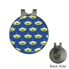 Alien Pattern Hat Clips With Golf Markers by Ndabl3x