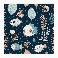 Fish Pattern Medium Glasses Cloth by Valentinaart