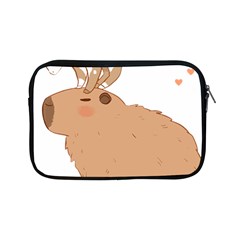Capybara T- Shirt Cute Capybara With A Little Goat Friend On Its Head T- Shirt Yoga Reflexion Pose T- Shirtyoga Reflexion Pose T- Shirt Apple Ipad Mini Zipper Cases by hizuto