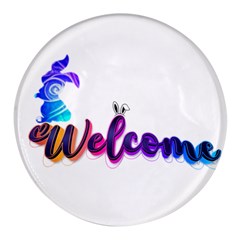 Arts Round Glass Fridge Magnet (4 Pack) by Internationalstore
