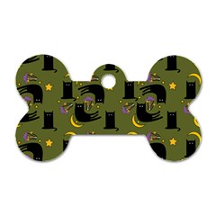 Cat Cartoon Cats Animal Pattern Dog Tag Bone (two Sides) by Pakjumat