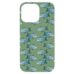 Fishes Pattern Background Iphone 14 Pro Max Black Uv Print Case by Pakjumat