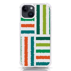 Striped Colorful Pattern Graphic Iphone 14 Tpu Uv Print Case by Pakjumat