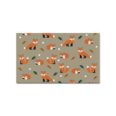 Fox Pattern Texture Sticker Rectangular (100 Pack) by Pakjumat