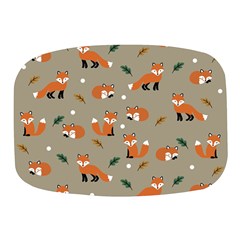 Fox Pattern Texture Mini Square Pill Box by Pakjumat