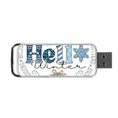 Winter Season T- Shirt Hello Winter T- Shirt Portable Usb Flash (one Side) by ZUXUMI