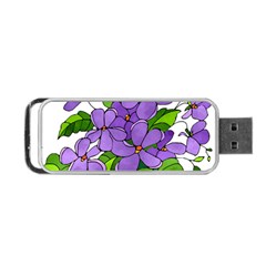 Flowers Art T- Shirtflowers T- Shirt (4) Portable Usb Flash (one Side) by ZUXUMI