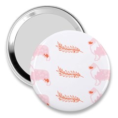 Australian Shepherd Dog Pattern T- Shirt Australian Shepherd Dog Cute Pattern T- Shirt (1) 3  Handbag Mirrors by EnriqueJohnson