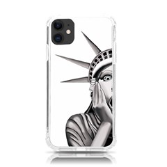 Funny Statue Of Liberty Parody Iphone 11 Tpu Uv Print Case by Sarkoni