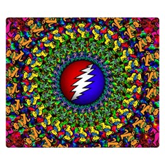 Grateful Dead Premium Plush Fleece Blanket (small) by Sarkoni