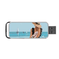 Rest By The Sea Portable Usb Flash (one Side) by SychEva