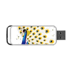 Bird Peafowl Peacock Animal Portable Usb Flash (one Side) by uniart180623