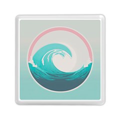 Tidal Wave Ocean Sea Tsunami Wave Minimalist Memory Card Reader (square) by uniart180623