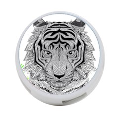 Tiger Head 4-port Usb Hub (two Sides) by Ket1n9